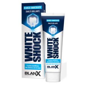 BLANX WHITE SHOCK Dentifricio Sbiancante con la luce Bianco Immediato 75ml