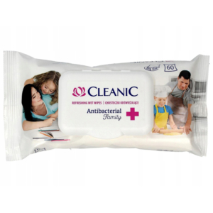 CLEANIC Antibacterial SALVIETTE UMIDIFICATE antibatteriche - 60 pz