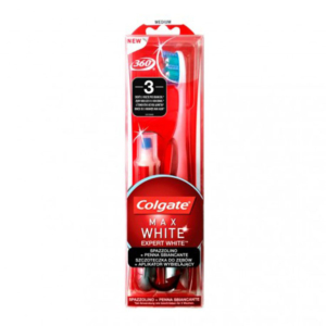 COLGATE MAX WHITE Spazzolino medio + Penna sbiancante