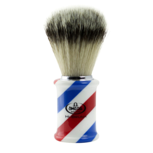 OMEGA BARBER POLE Pennello da Barba Professionale pura setola