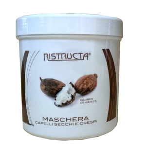 RISTRUCTA BURRO DI KARITE' Maschera Capelli Secchi e Crespi 1000ml