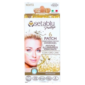SETABLU PRESTIGE patch contorno occhi Hydrogel - Antiage con oro 24K - 6pz