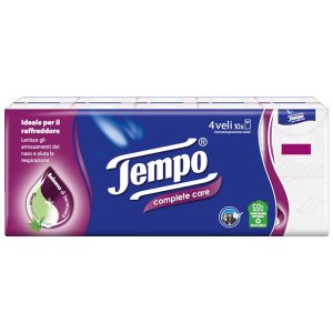 180 Pacchetti Fazzoletti TEMPO COMPLETE CARE balsamo di benessere