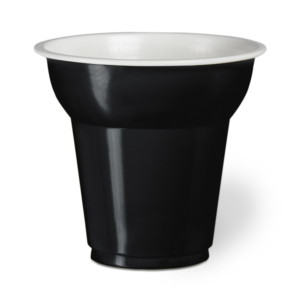 ARISTEA Bicchieri caffè colorati di plastica monouso 70cc - 50pz - Nero