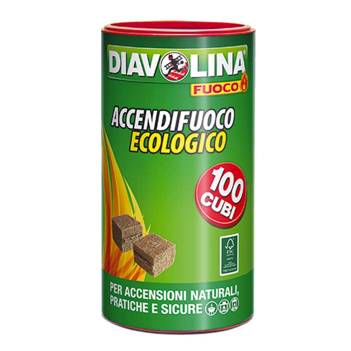 DIAVOLINA Accendifuoco Ecologico - 600pz - Il Mio Store