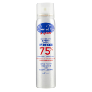 ONE DAY +Igiene Igienizzante Spray secco ALCOOL 75%  100ml