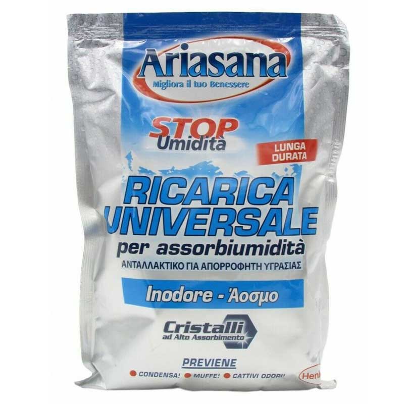 ARIASANA Ricarica Universale sali per Assorbiumidità inodore 450gr – Pz 12  - Il Mio Store