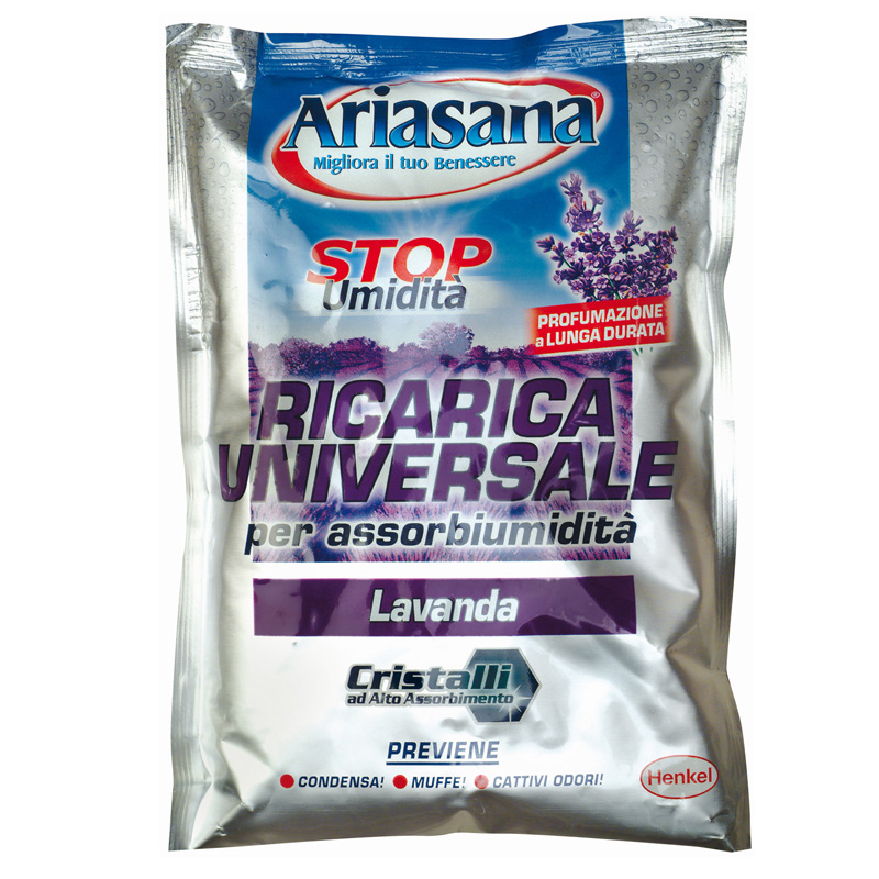 ARIASANA Ricarica Universale sali per Assorbiumidità lavanda 450gr