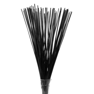 CANNUCCE Extra lunghe 1 metro NERE Ø 7mm - 100pz