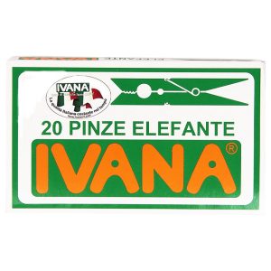 IVANA ELEFANTE Pinze mollette da bucato - 20pz