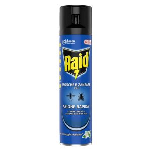 RAID INSETTICIDA Mosche e zanzare PLUS Azione rapida 400ml
