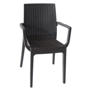 sedia da esterno simil rattan