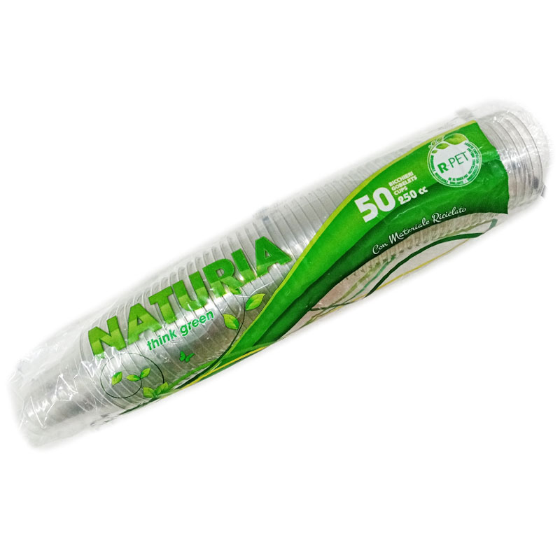 ARISTEA NATURIA Bicchieri Kristal in R-PET trasparente 250cc- 1000 pz - Il  Mio Store