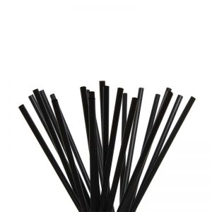 CANNUCCE NERE Fermani da cocktail in polipropilene per alimenti monouso 16cm Ø7mm - 1000pz