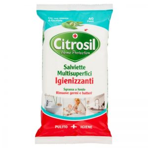 CITROSIL Home Protection Salviette Multisuperfici Igienizzanti all'EUCALIPTO - 40pz