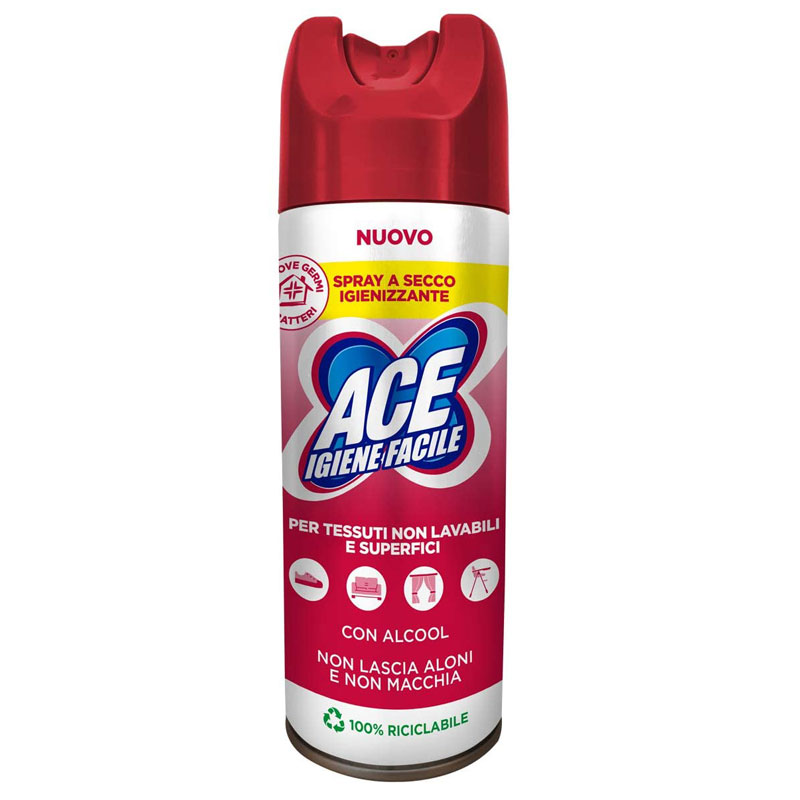 ACE IGIENE FACILE Spray Igienizzante a Secco 300ml - 12 pz - Il Mio Store