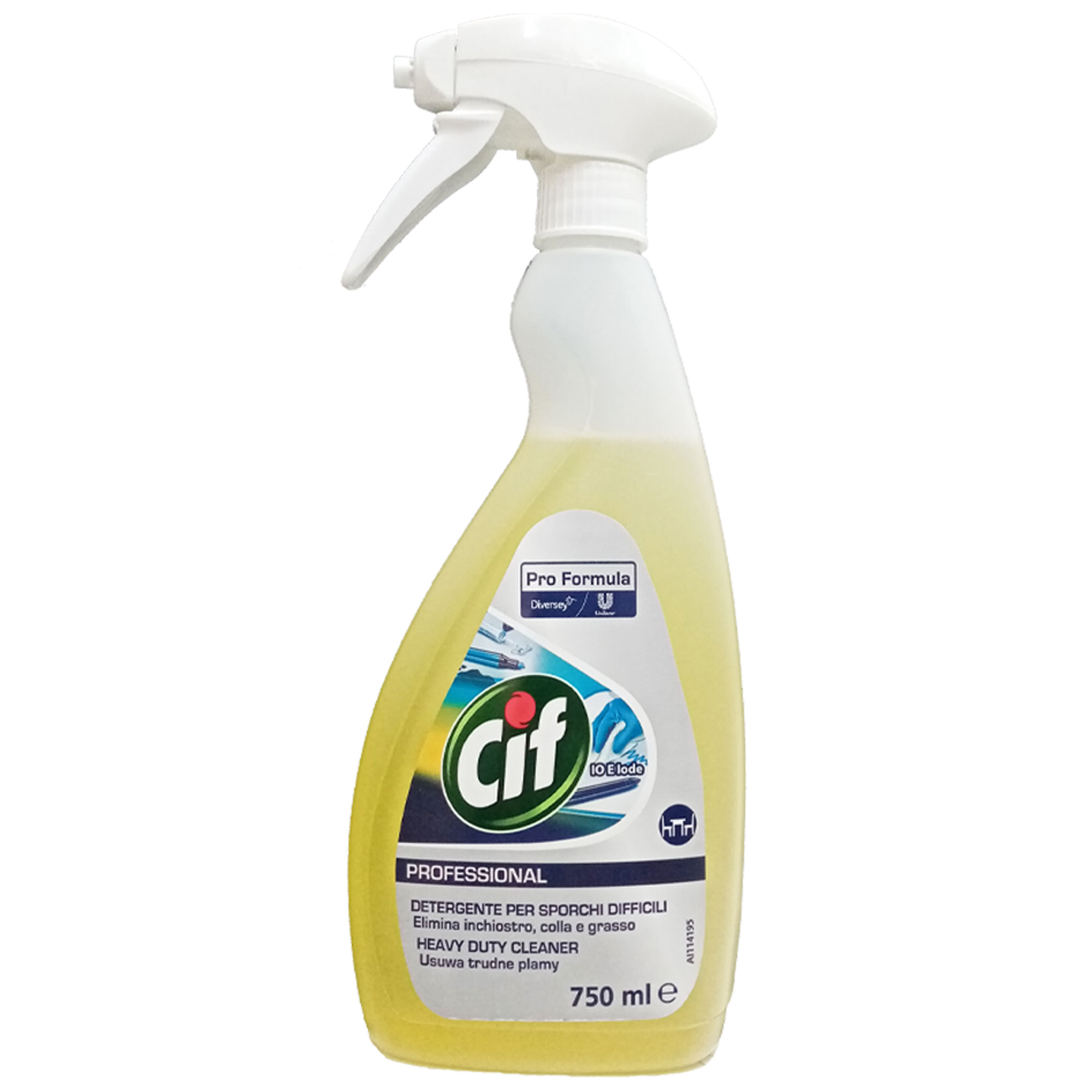 CIF PROFESSIONAL detergente per sporchi difficili inchiostro colla grasso  750ml - Il Mio Store