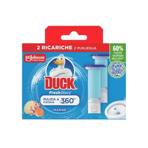 JOHNSON DUCK FRESH DISCS MARINE Dischetti gel detergente WC - 12pz