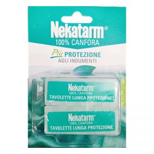NEKATARM 100% Antitarme Canfora per protezione indumenti armadi 50gr - 20pz