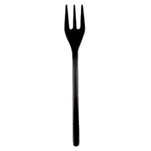 GOLD PLAST Mini Forchettina nera in polistirene 10cm - 50pz