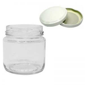 Vaso Barattolo di Vetro 106cc con capsule Ø 53mm - 35 pz