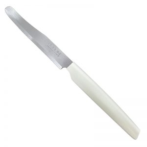 PEDRINI SERIE ACTIVE Coltelli da tavola in acciaio inossidabile manico bianco - 18 pz