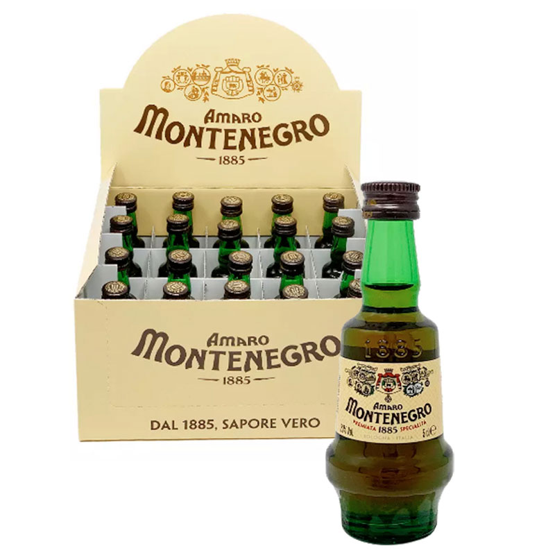 Mignon AMARO MONTENEGRO 20 bottiglie da 5cl - Il Mio Store
