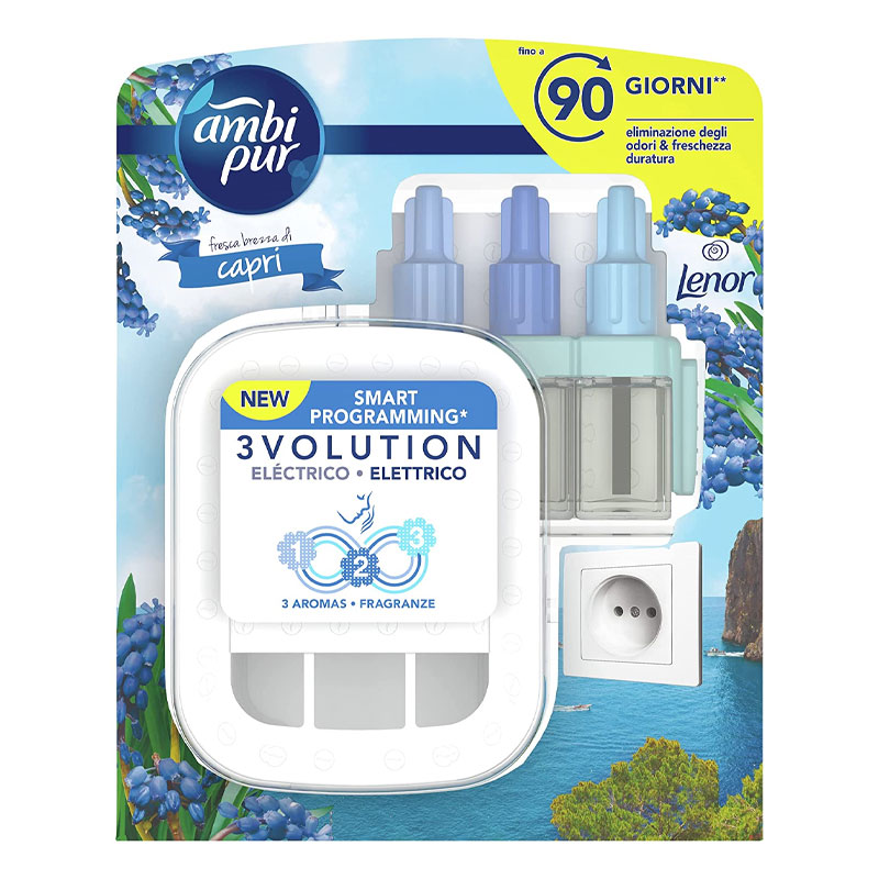 AMBI PUR 3VOLUTION diffusore + ricarica FRESCA BREZZA DI CAPRI