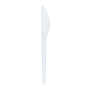 COLTELLI IN PLASTICA monouso colore bianco - 100pz