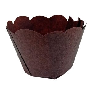 ICA TULIPA MARRONE pirottino da forno Ø 50mm x h 45mm - 150pz