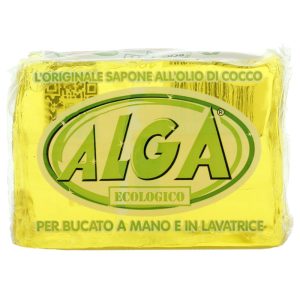 ALGA SAPONE MOLLE ECOLOGICO all'Olio di Cocco per bucato a mano e in lavatrice 400g - 3pz