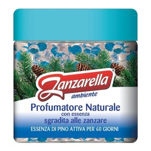 ZANZARELLA ambiente PROFUMATORE NATURALE PINO in perle con essenza sgradita alle zanzare 170g - 3pz