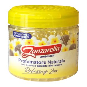 ZANZARELLA ambiente PROFUMATORE NATURALE RELAXING ZEN in perle con essenza sgradita alle zanzare 170g - 3pz