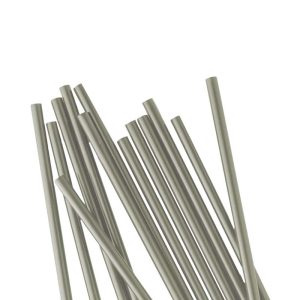 CANNUCCE ARGENTATE da cocktail in polipropilene per alimenti monouso 16cm Ø7mm - 1000pz