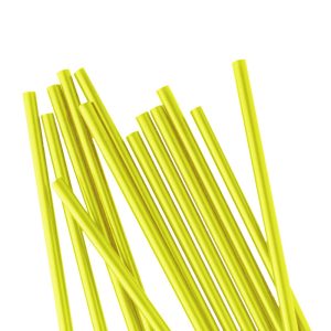 CANNUCCE GIALLE da cocktail in polipropilene per alimenti monouso 21cm Ø7mm - 1000pz