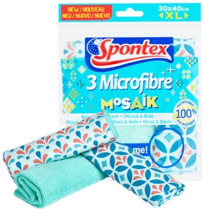 SPONTEX Microfibre Mosaik 30x40cm - 3 Pz