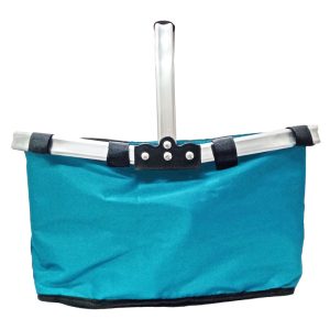 AD TREND borsa termica in poliestere con manico in metallo cm 41 x 28,5 x 37 h - CELESTE