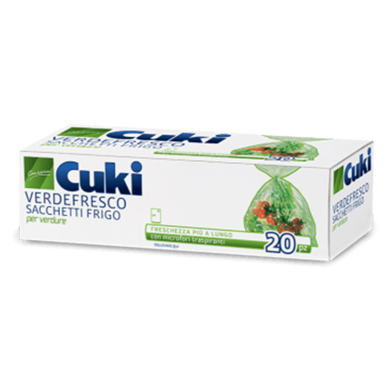 CUKY Verdefresco Sacchetti Frigo Microforati - 120 Pz - Il Mio Store