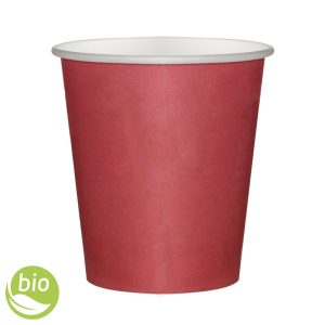 DOPLA PARTY Bicchieri in cartoncino politenato monouso riciclabile caffè ROSSO 80ml – 500pz