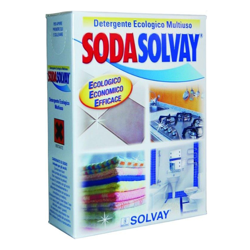 SODA SOLVAY Detergente Ecologico Multiuso 1kg - Pz 3 - Il Mio Store