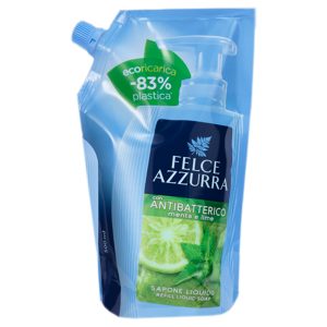 FELCE AZZURRA ecoricarica con antibatterico MENTA e LIME sapone liquido 500ml-pz12