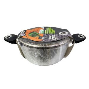 AD TREND SILVER STONE casseruola antiaderente per induzione + coperchio Ø 24cm