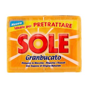 SAPONE SOLIDO SOLE GRANBUCATO per bucato a mano g500 - pz20