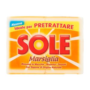 SAPONE SOLIDO SOLE MARSIGLIA per bucato a mano g500 - pz20