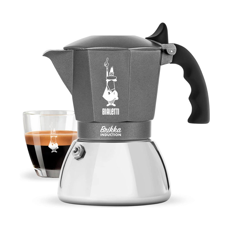 BIALETTI BRIKKA INDUCTION Caffettiera per piano a induzione 4 tazze - Il  Mio Store