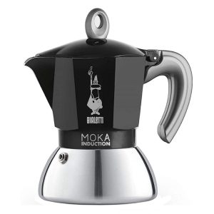 BIALETTI NEW MOKA INDUCTION BLACK caffettiera piano a induzione 2 / 4 / 6 tazzine