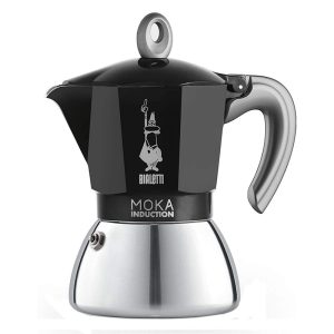 BIALETTI NEW MOKA INDUCTION BLACK caffettiera piano a induzione 2 / 4 / 6 tazzine - 6