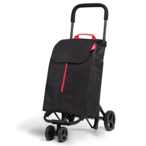 GIMI TWIN NEW Carrello porta spesa 2/4 ruote colore nero