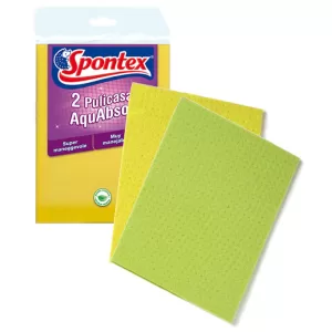 SPONTEX PULICASA AQUABSORB Panno spugna vegetale - 6pz