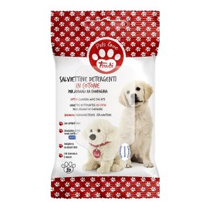 TRUDI Salviettine Detergenti in cotone per animali da compagnia 12pz -240 salviette